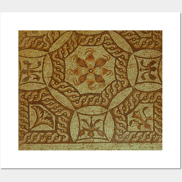 Ancient Roman mosaic flooring Wall Art by stevepaint